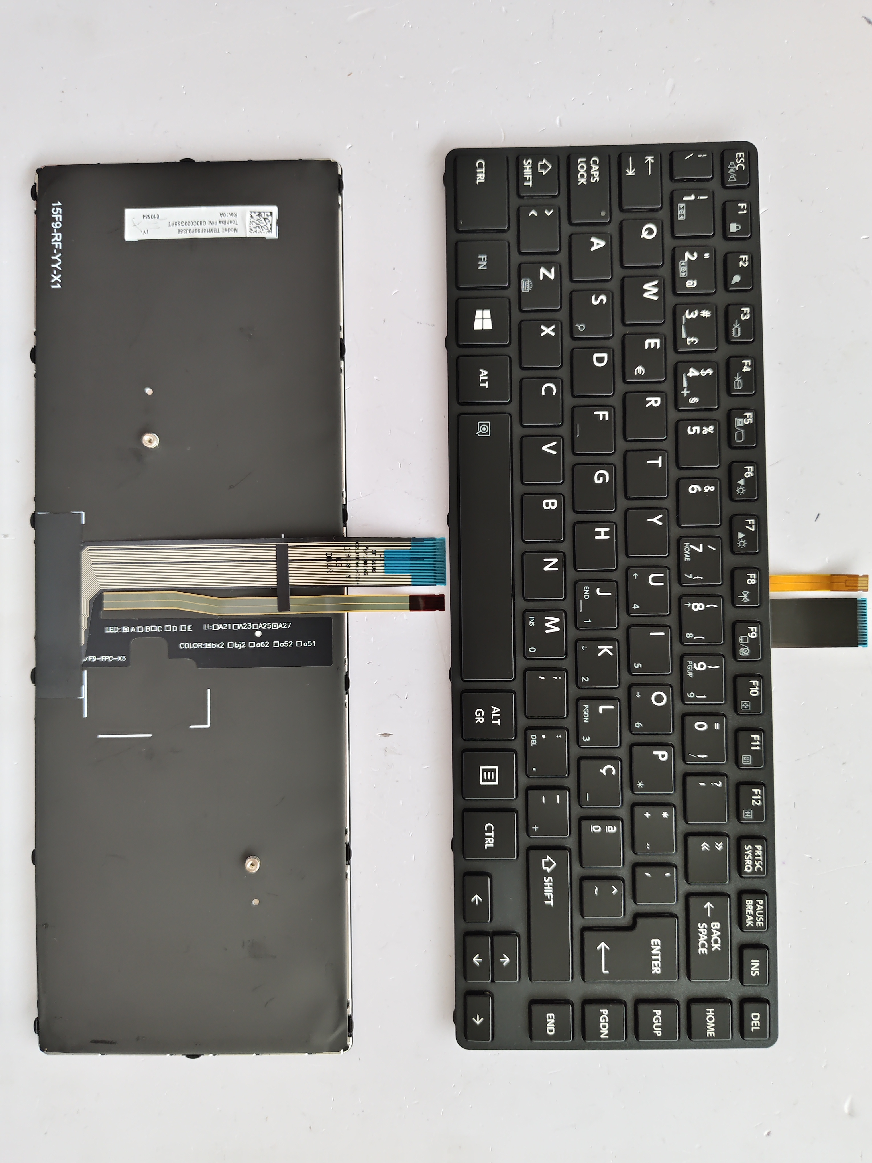 Picture of New Replacement Laptop Keyboard For TOSHIBA R40-C/R30-C/R30T-C/R30-B/R30-30 BLACK FRAME BLACK Backlit PO Layout